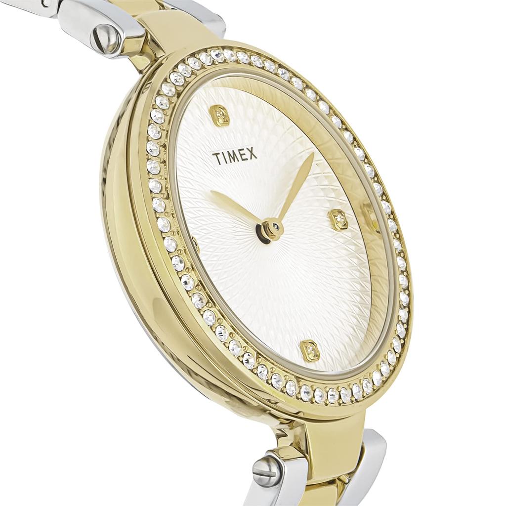 Watch Timex Adoon Silver Dial Brass Mineral Glass Quartz 32MM America Watch TW2V24500 Gold [TIMEX] Women's [Item]