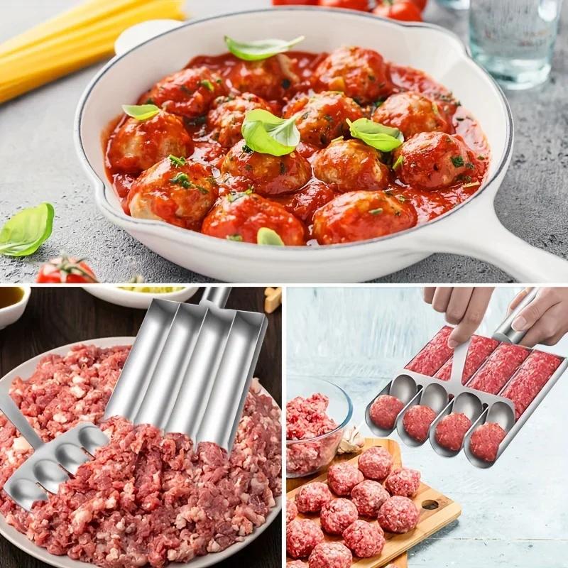 304 Stainless Steel Meatball Magic Tool, Meatball Mold, Simple Homemade Meatballs, Salad Balls, Sandwiches, Perfect Home Cooking