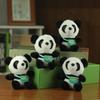 Panda Realistic Cozy Stuffed Animal Backpack With Bear Charm For Kids