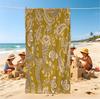Ethnic Paisley Beach Towel, Airy Quick Dry Bath Towel, Souvenir Gift For Couples & Families, Vacation Travel Essential