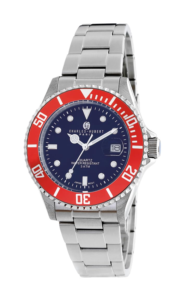 

[Charles Hubert] Часы 3 Hand Date 4029 Мужские Серебряные