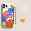 The Graffiti Rainbow Bear Stand Is Suitable for The IPhone 15 Borderless Phone Case 14PRO, Ultra-thin 13 Bare-body Feel X Anti-drop