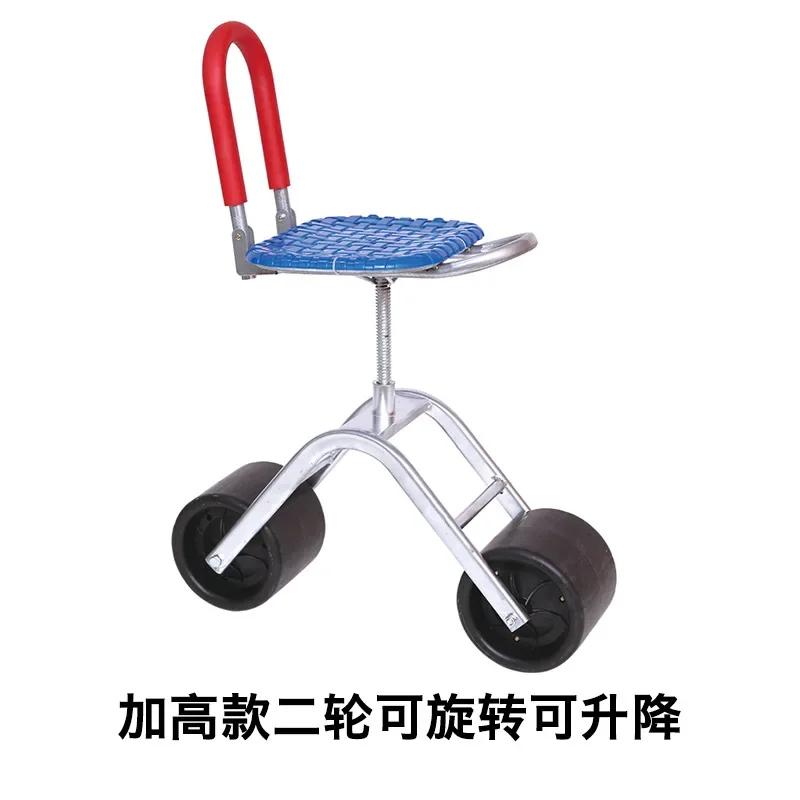 Greenhouse Mobile Lazy Cart Rotating Lifting Small Stool Agricultural Machinery Agricultural Tools Fruit Greenhouse Trolley