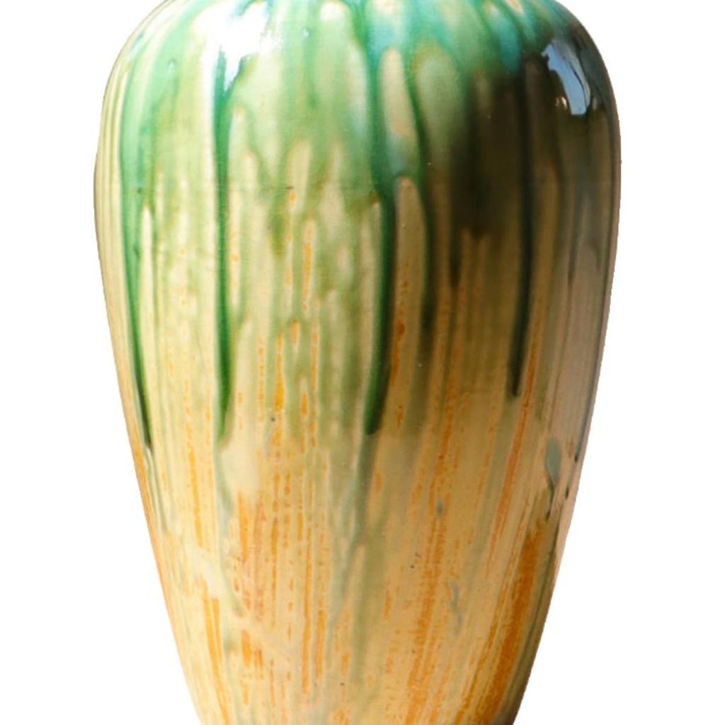Modern Minimalist Ceramic Flower Vase In Oil Painting Style for Home Decor