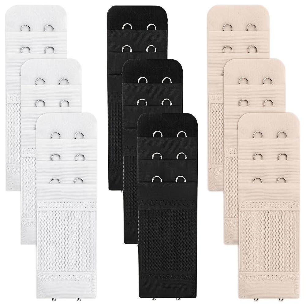 [Comfortable] Bra Extenders 2 Hooks 3 Rows, Women'S Soft And Comfortable Elastic Bra Strap Extenders, Women'S Bra Extenders 2 Hooks