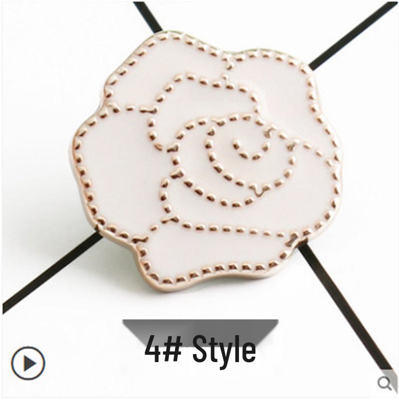 Versatile No-Sew Snap Button Brooch for Neckline and Waistline Adjustment