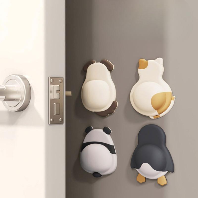 Nárazníky, Měkké gumové samolepky na dveře, Nárazové magické nástroje a Tlumicí podložky jsou nalepeny na zadní opěrnou zeď