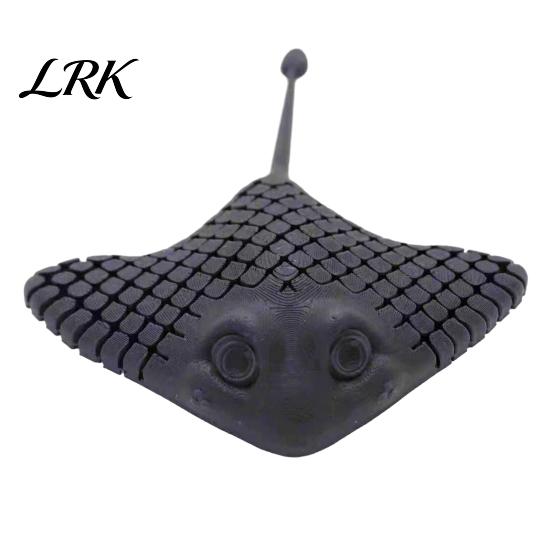 Manta Ray Toy 3D Printed Fidget Toy, Articulated Stress Relief Ocean Sea Creature Figurine Flexible Animal Figurine, Desk Decoration for Home Office