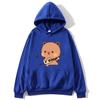 Cute Pretty BuBu Panda in Flowery Head Piece Hoodie DuDu Bear Dancing and Playing with A Guitar Sweatshirt Women Tops