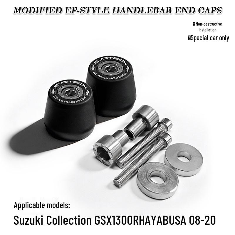 

Compatible with Suzuki Hayabusa GSX-R1300 2008-2020 EP Style Handlebar End Weights
