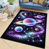 Colorful cosmic space planets Pattern Rug Carpets for Bedroom Living Room Sofa Mat Creative Door Mat Cloakroom Home Decor
