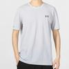 Under Armour Solid Color Training Sports Short Sleeve T-Shirt Men Tops Light-Grey 1376781-100