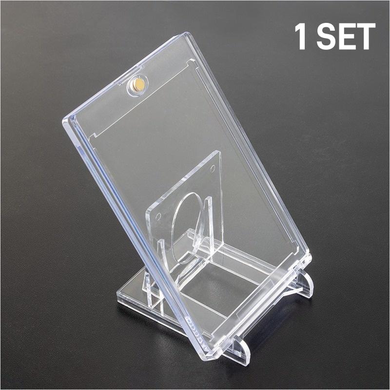 Acrylic Display Holder Transparent Triangle Commemorative Coin Small Photo fram Card Holder Rack Phone Stand Home Decor