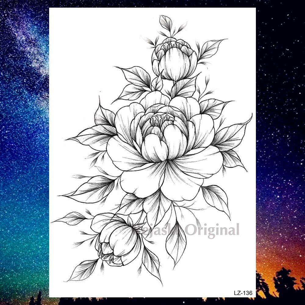 Beautiful Wolf Temporary Tattoos Sticker Fake Colorful Dreamcatcher Coyote Fox Planets Tatoos For Adult Body Art Chest Arm Waterproof Tattoos