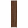 Bathroom Cabinet with Toilet Paper Holder Brown Oak Finish 20.5 X 20 X 90 Cm