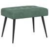 Bench with Button Tufting Sea Green 60 X 40 X 45 Cm Velvet