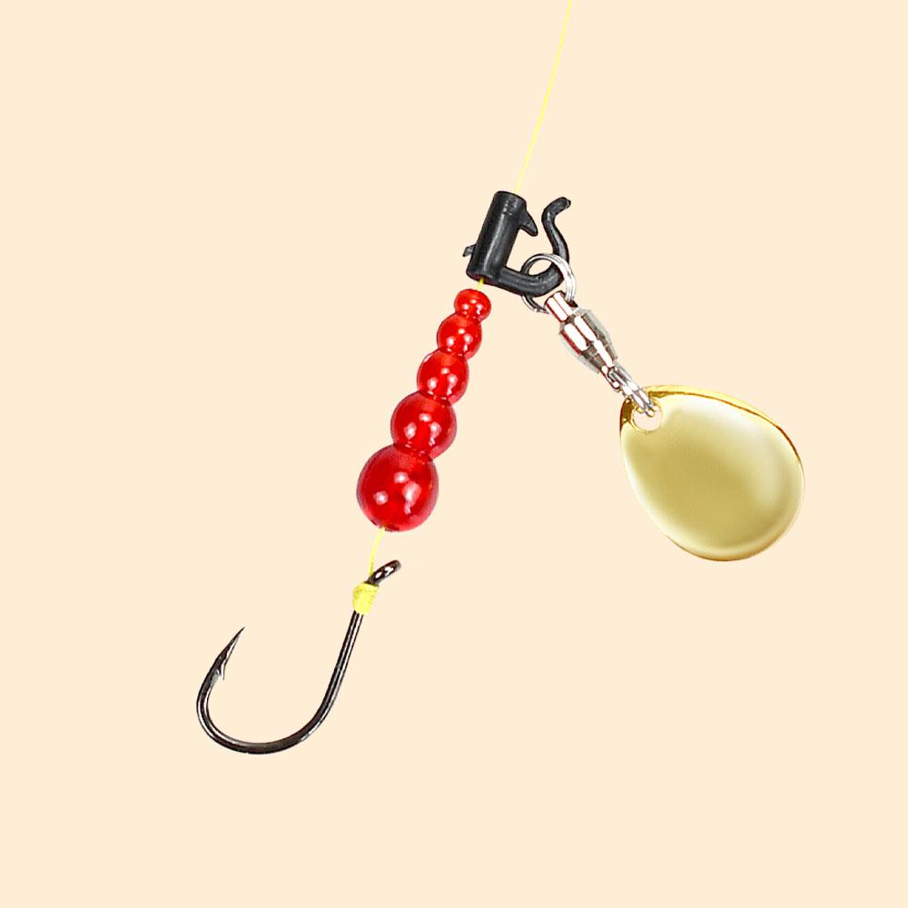 30Pcs Fishing Beads Lures Tackle Kit Inline Spinner Rig for Trout Walleye Perch Lure Making Supplies Fishing Accessories
