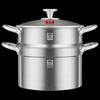 KOBACH 22cm Cuit-vapeur et Marmite en Acier Inoxydable 304