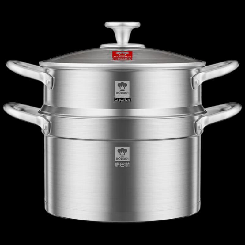KOBACH 22cm 304 Stainless Steel Steamer & Soup Pot