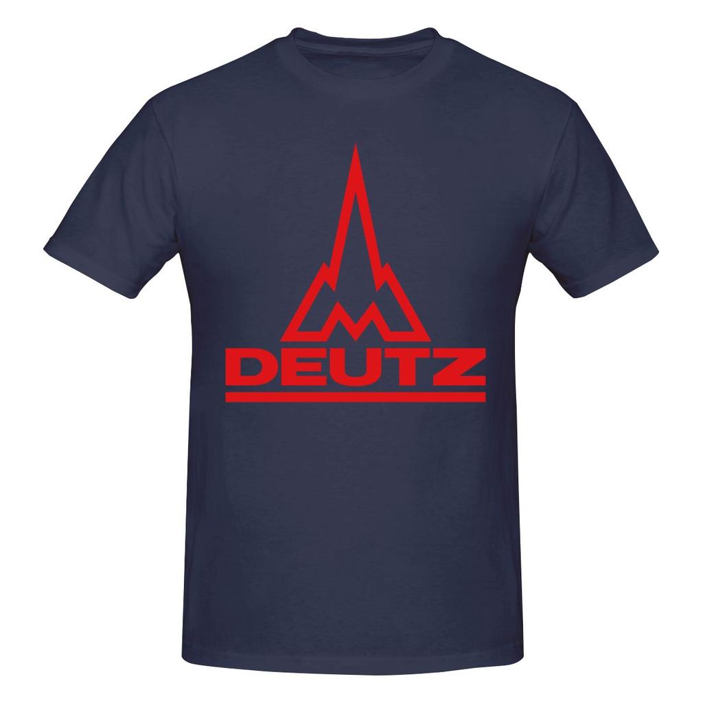 Deutz Vol Katoen Gevoel T-shirt Retro Straat Duurzaam Korte Mouw