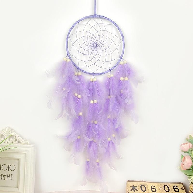 

Украшение для дома ловец снов из перьев подвесное украшение колокольчик ветра набор материалов для DIY ручной работы для подарка на день рождения лучшей подруге украшения для комнаты Without Light