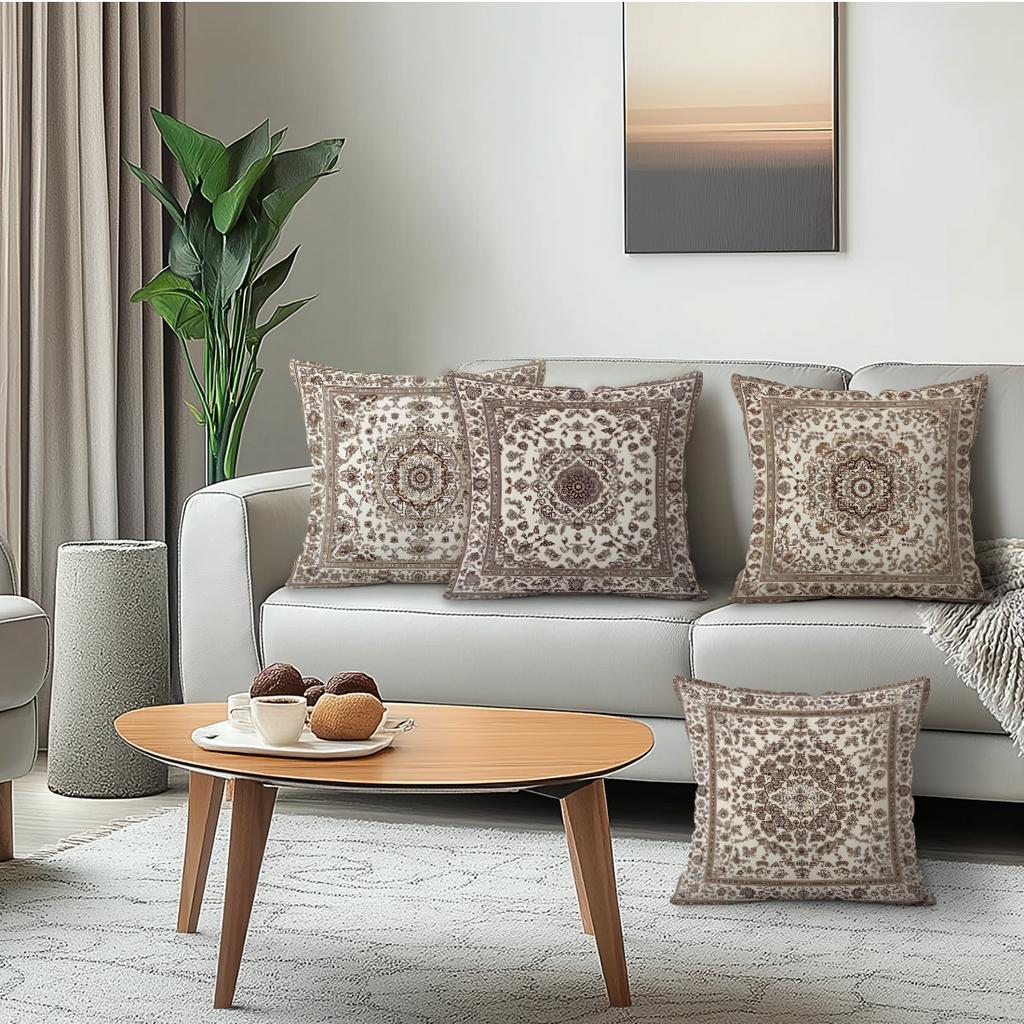 Persian Carpet Cushion Pillowcase Printed Polyester 40/45/50cm Throw Pillowcover Decorative Sofa Cushion Pillowslip Home Decor