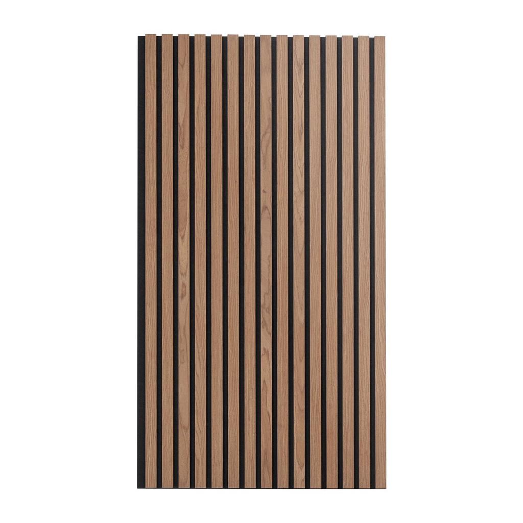 Wood Slat Acoustic Panels 23.6 X 47.2 Inch for Modern Wall Decor Walnut