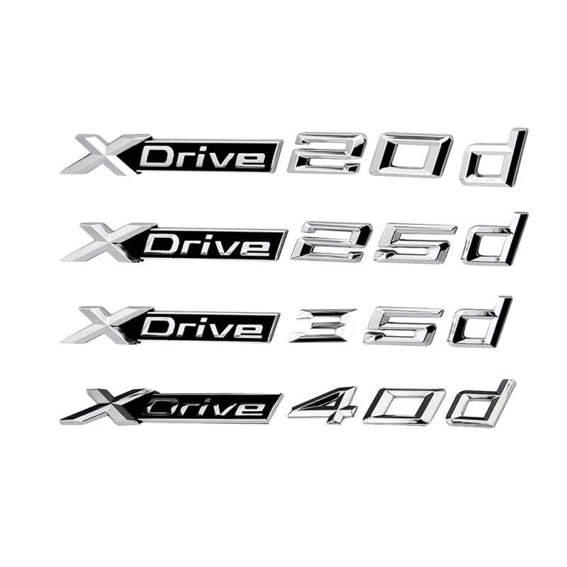 Auto-Emblem-Aufkleber, Abzeichen, Logo-Aufkleber, Xdrive 20d 25d 35d 40d 50d, passend für F15 F16 F25 F26 F85 E83 E71 X3 X4 X5 X6 M5, Autozubehör