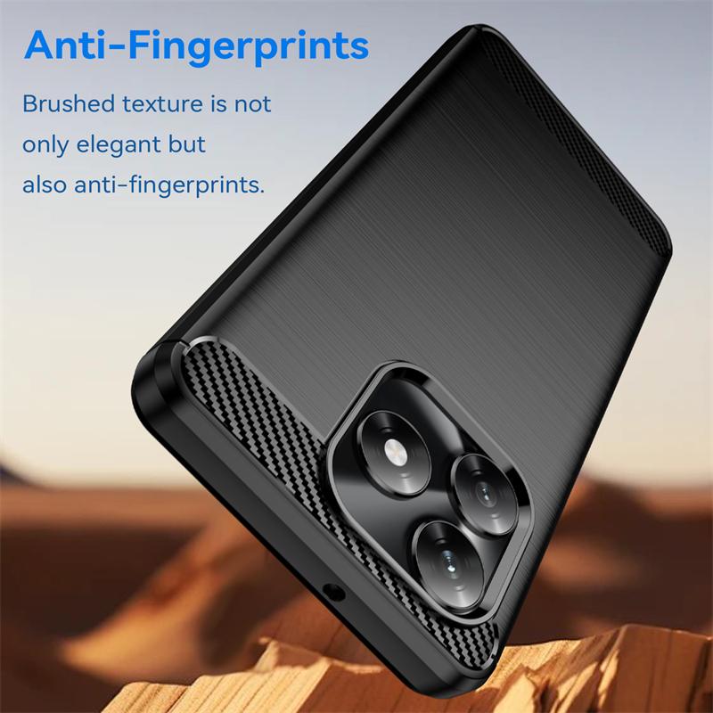 Für Hülle Honor X5c Hülle Für Honor X5c Stoßfest Anti-Knock Weiches Silikon Kohlefaser Rückseite Hülle Für Honor X5c Hülle 6,74 Zoll