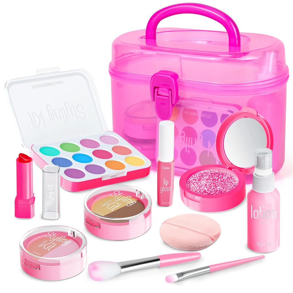 YongnKids makeup set for princess cosmetic makeup pretend storage box included 12-piece girls, toy, set, set, colorless, play, toy, girls, kids,