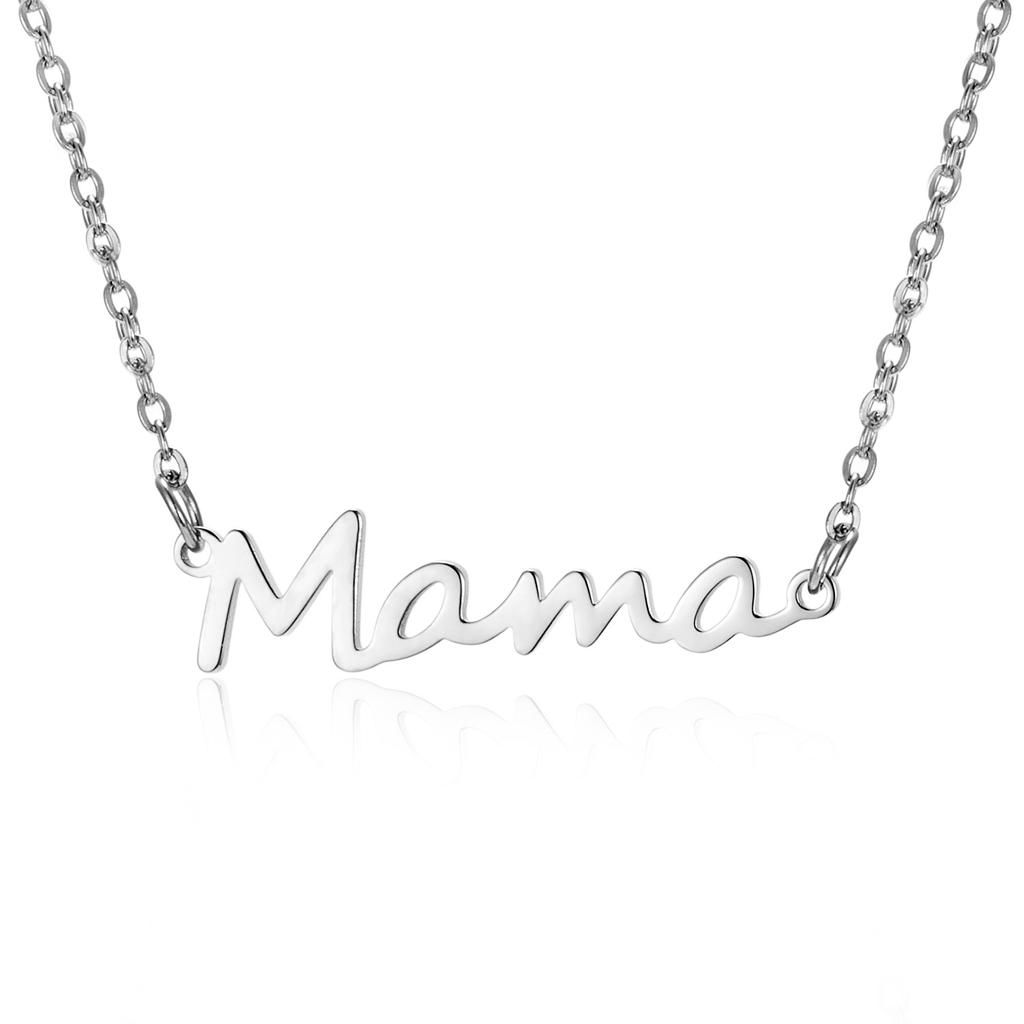 Mama letter necklace, simple English mother pendant, collarbone chain, a Mother's Day gift.