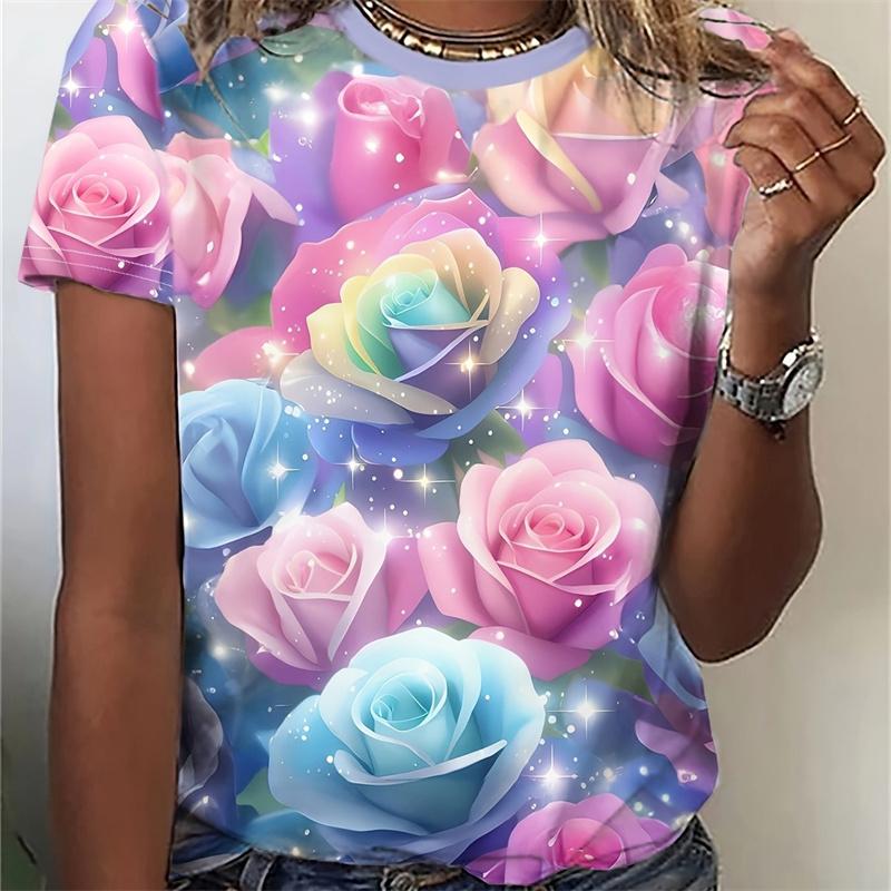 3D New Cats Printed Tshirts For Women Summer Fashion Street Round Neck Short Sleeve Girls Beautiful T Shirt Female Clothes