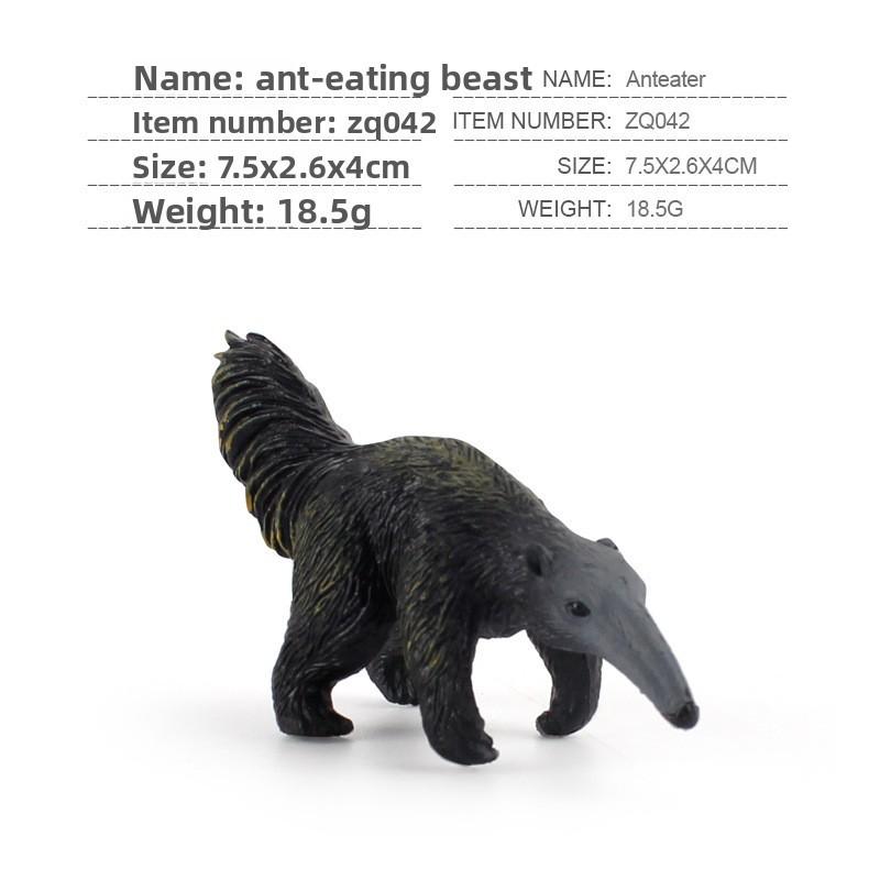 Anteater Platypus Animal Figures Set With Pvc Material For Educational Display And Collectors
