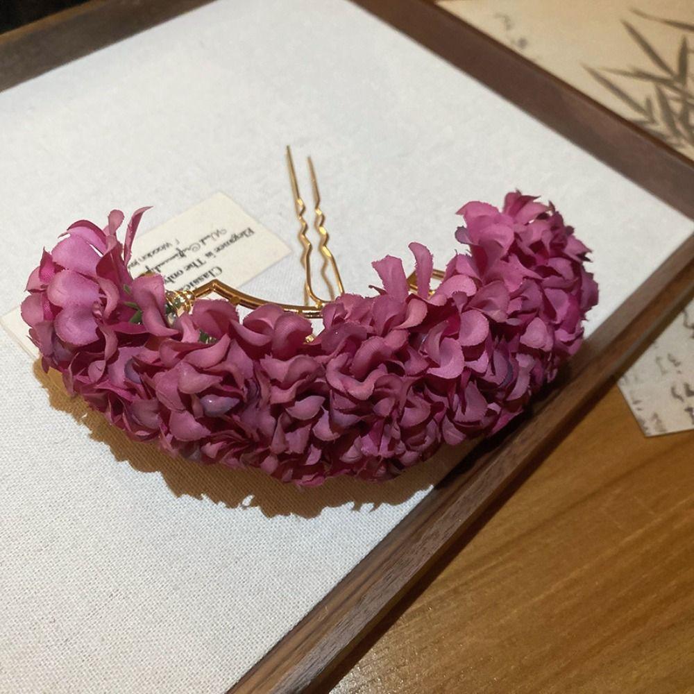 Bohemian Flower Hair Stick Sweet Thai Hairpin Headwear Chinese Style Side Clip Bridesmaid