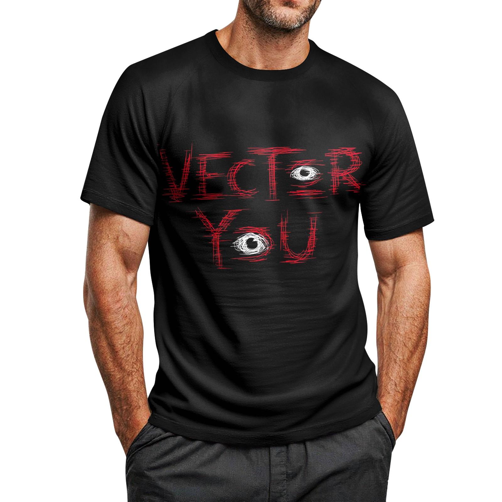 Мужская футболка с принтом на Хэллоуин, с круглым вырезом, рукавами реглан и короткими рукавами L чёрный