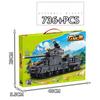 WW2 Military Cartoon Tank Monster Germany Karl Gerat Railway Gun P1000 Soviet KV 44 Model Building Blocks Bricks Toys Kids Gifts
