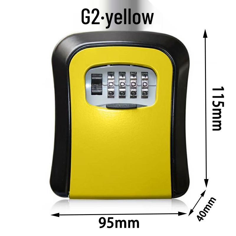 Temporary Key Storage Box for Construction Sites and Dorms with Anti-Theft Lock and Peephole