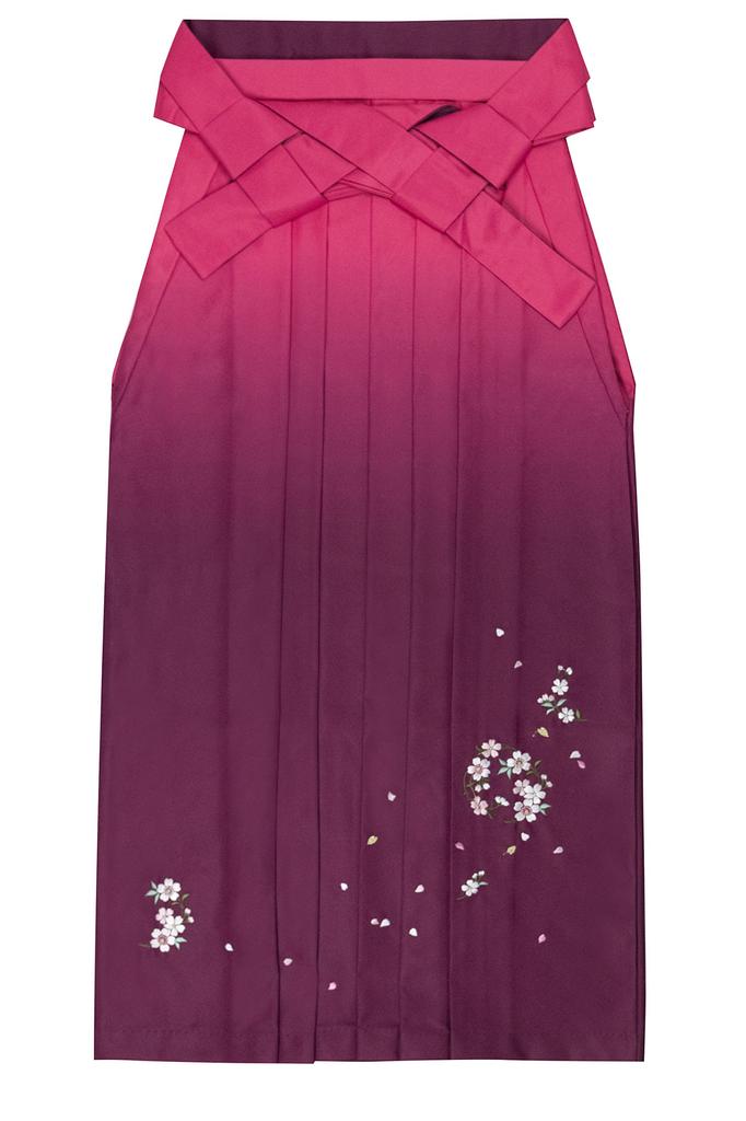 Blurred Rose Cherry Blossom Lotus [Kyouetsu] Hakama, Embroidery, Bouquet, Crown, Women's (S, A)