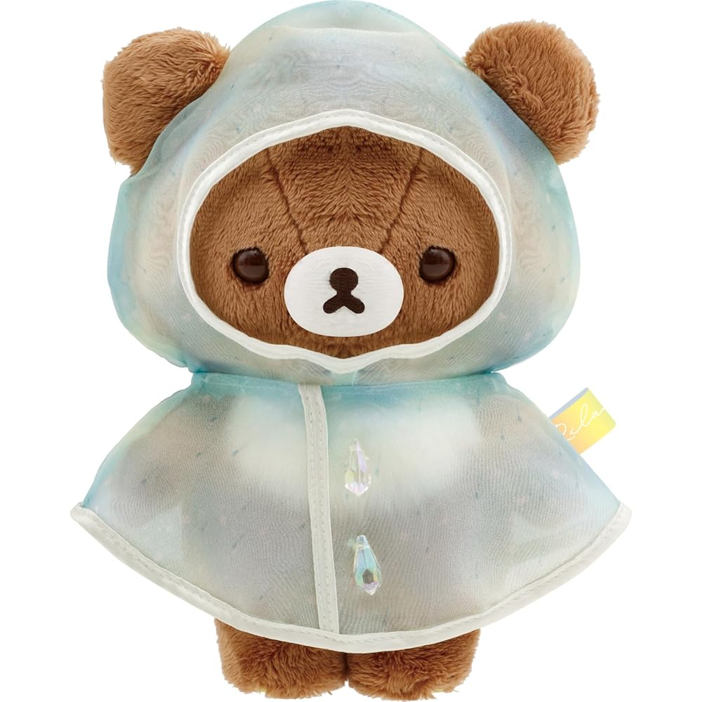 San-X Rilakkuma Rainy Day Plush Toy Brown Bear 180mm x 145mm x 95mm