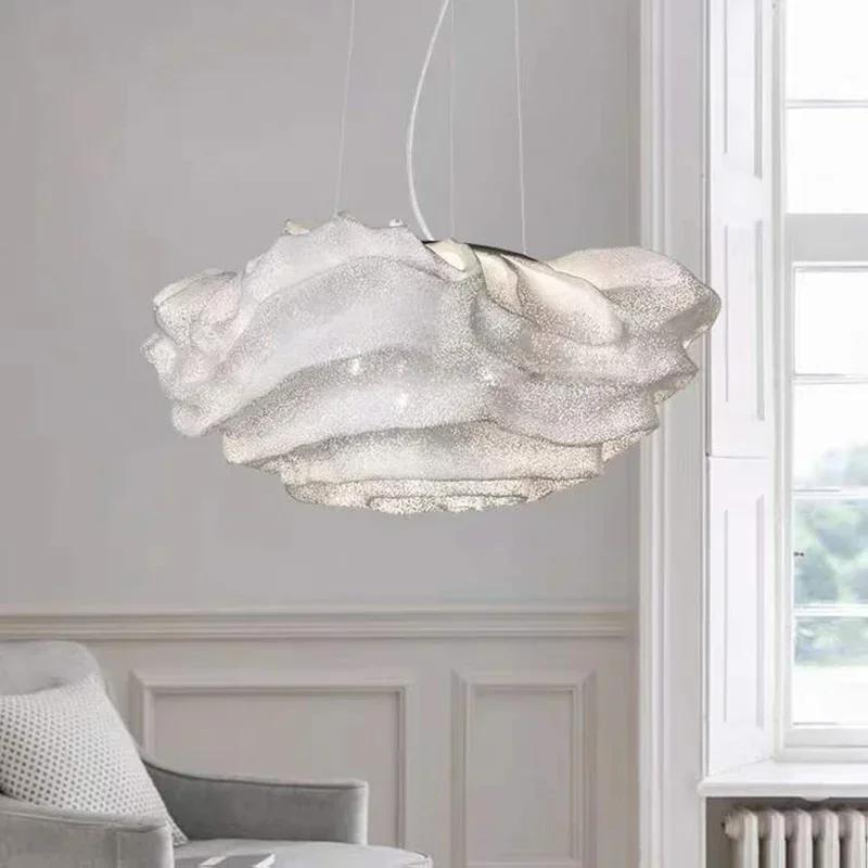Lustre moderno minimalista criativo para quarto, luz nórdica, showroom de luxo, decoração de estrela de fogo, luminárias de aço inoxidável
