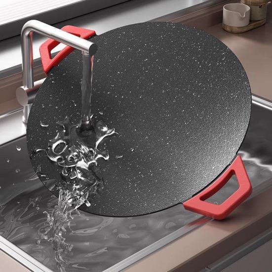 Elektrický gril Nepřilnavá kulatá deska Bez kouře Vnitřní elektrický gril Rychle se zahřívající Stolní gril pro BBQ Steaky Palačinky Hamburgery