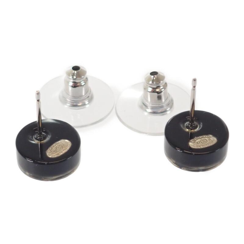 Chanel 17A Pierce schwarz Strass Damen