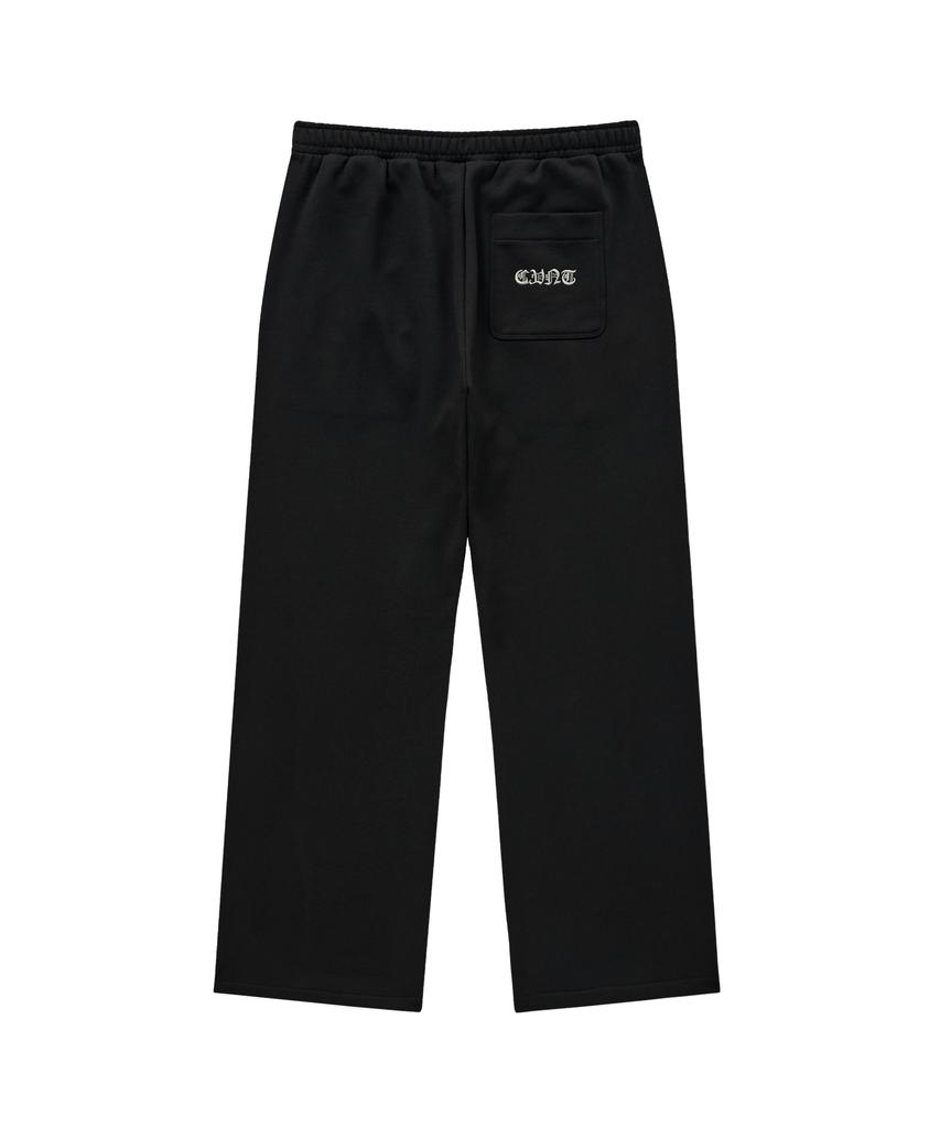 COVERNAT Loose Straight Curved Sweatpants Black