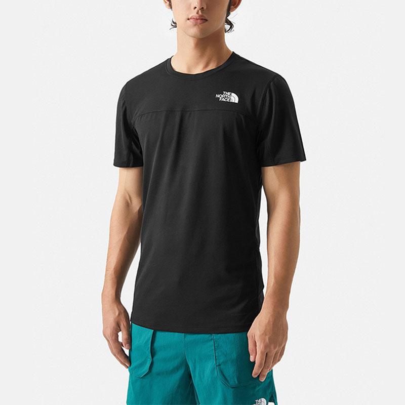 THE NORTH FACE T-Shirts Men's Black Crew Neck Moderate Straight Fit NF0A83S3-JK3