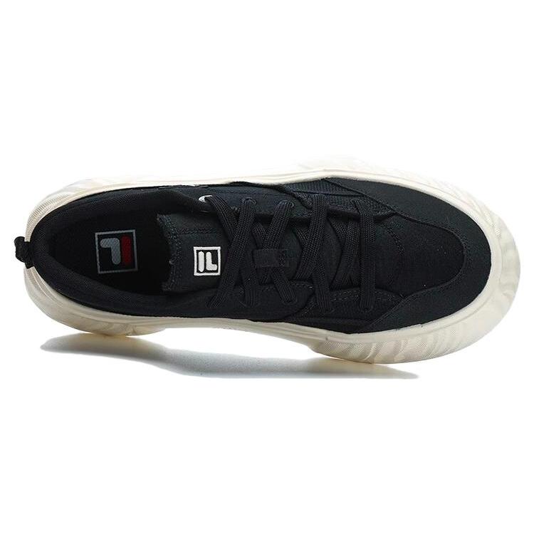 New FILA Canvas Low NonSlip Durable Shoes 'Black White' F12M322301FBK