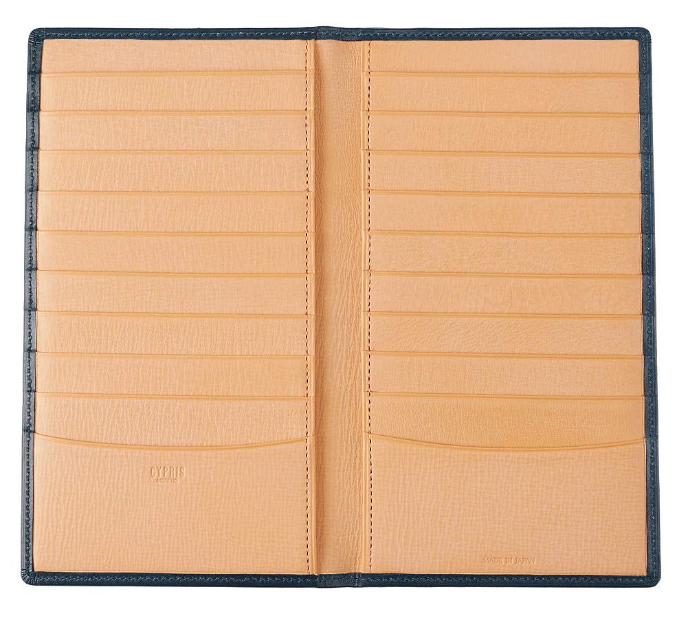 Case Shirasagi Leather 8257 Navy [CYPRUS] 20-Card
