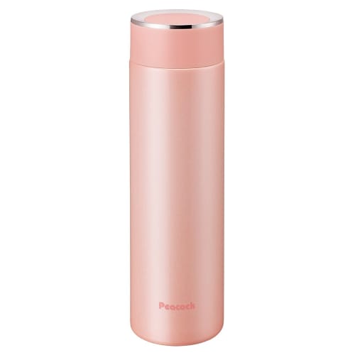 Peacock Peach Puff Stainless Steel Water Bottle, 500ml, AMM-50 PE