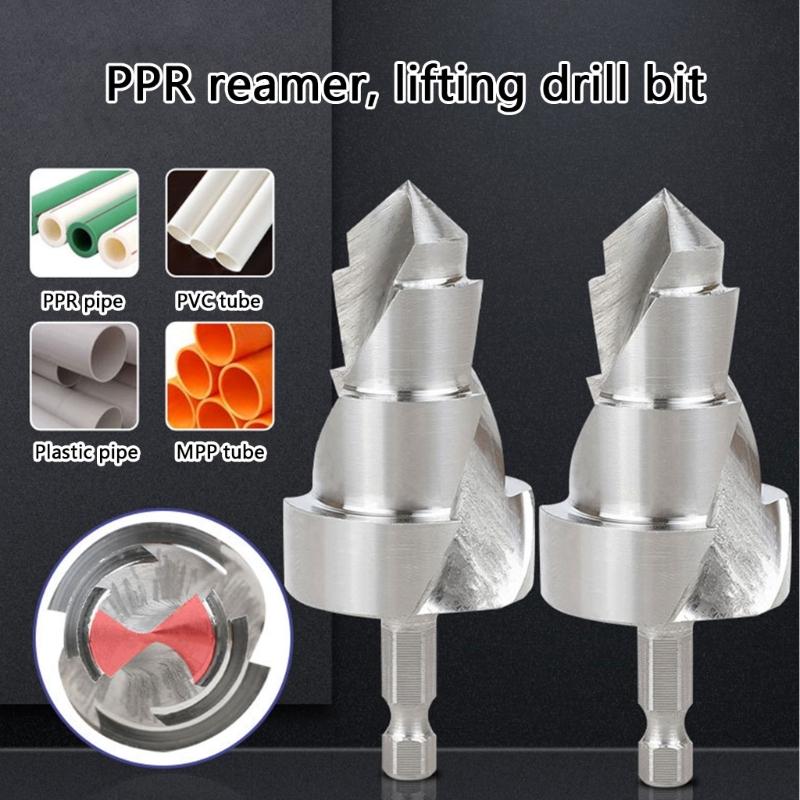 Steel Double/Triple Edged PVC Lifting Stepped Drill Bit for Precise Water Pipe Cutting Hole Expansion Hole Opener Tool