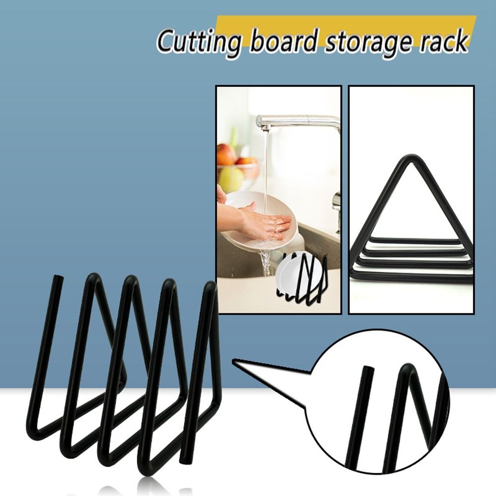 Anti-rust Cooking Pallet Triangle Rack Wear-resistant Triangle Frying Pan Rack  Dorm