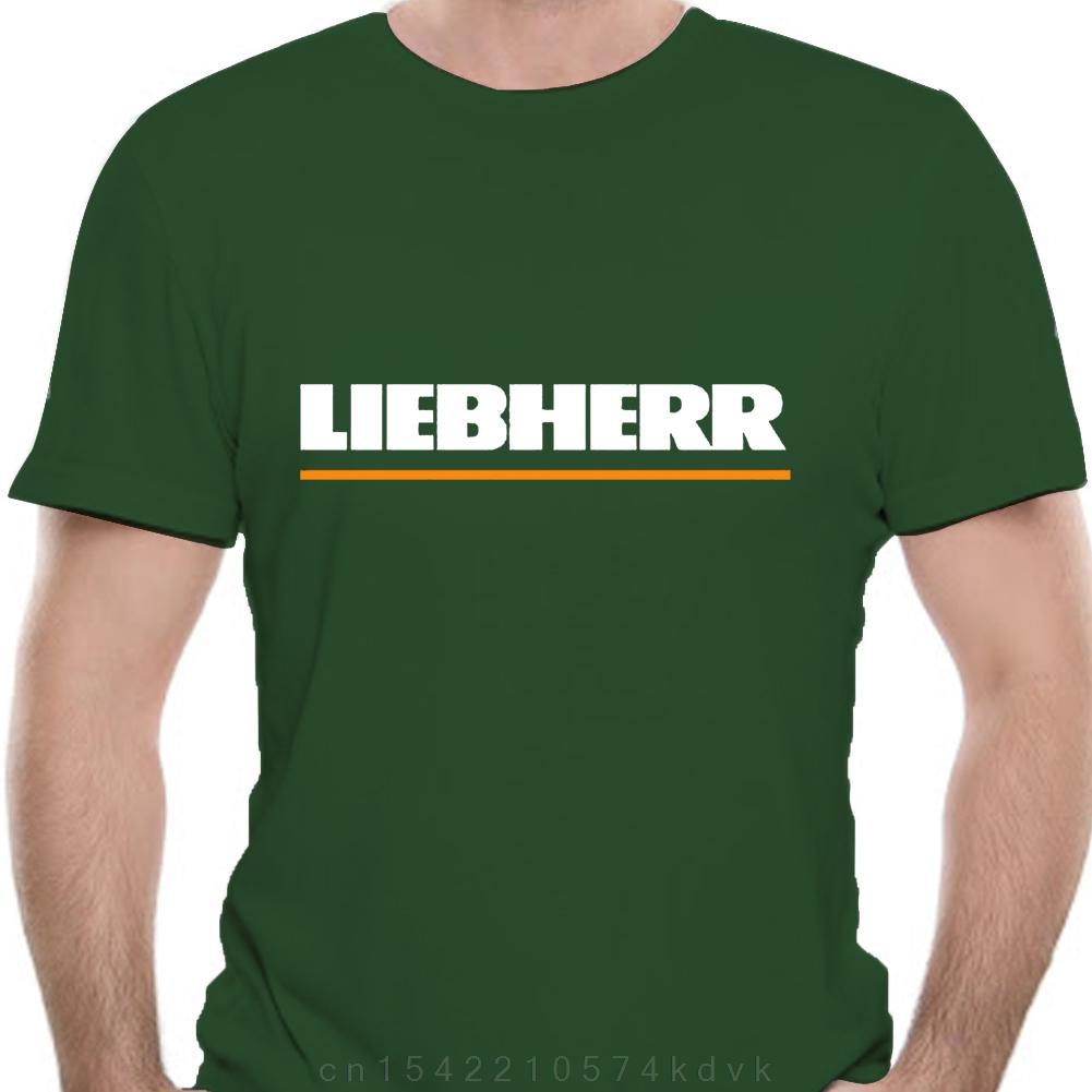 Liebherr Baufahrzeug Kran Schwarzes T-Shirt Unisex